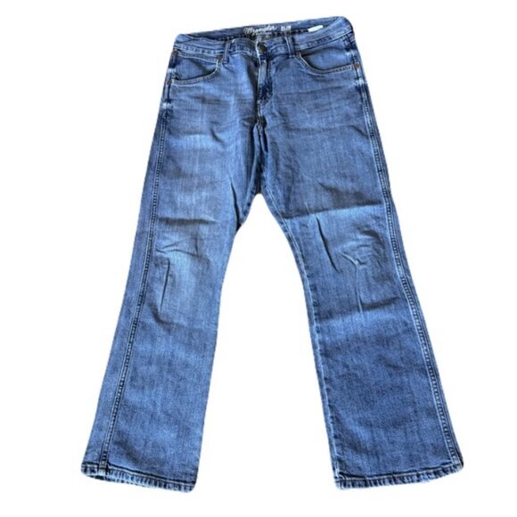 Wrangler Jeans Mens 32 X 30 Blue Retro Slim Boot Western Wear Cowboy‎ - Picture 1 of 9